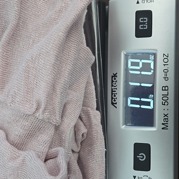 EILEEN FISHER Vintage Open Front Cardigan With Ruffle Tiers Pink Linen Sz LARGE - Picture 10 of 10